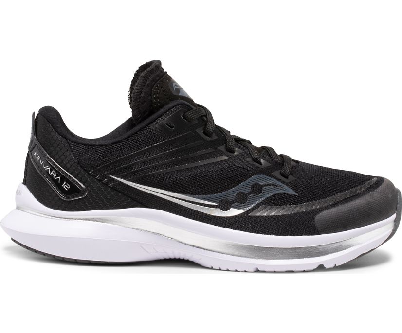 Tenis Saucony Kinvara 12 Niños Negros Blancos | México 885QMAZ